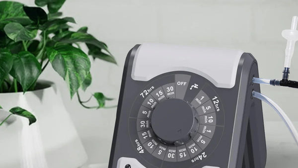 Agromato AM-22096 Indoor Drip Irrigation Controller with built-in pump watering 10 plants