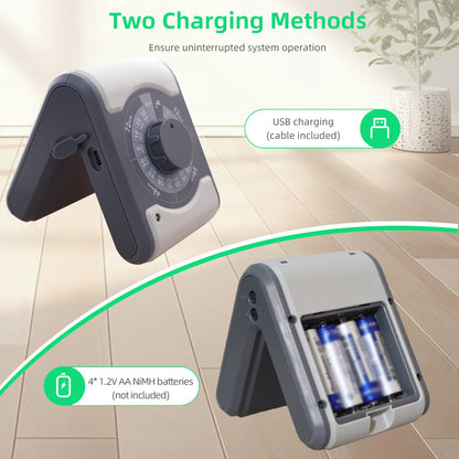 Agromato Indoor Drip Irrigation Controller | Pump + Timer | 17 Programs | Type-C Charging | AM-22096