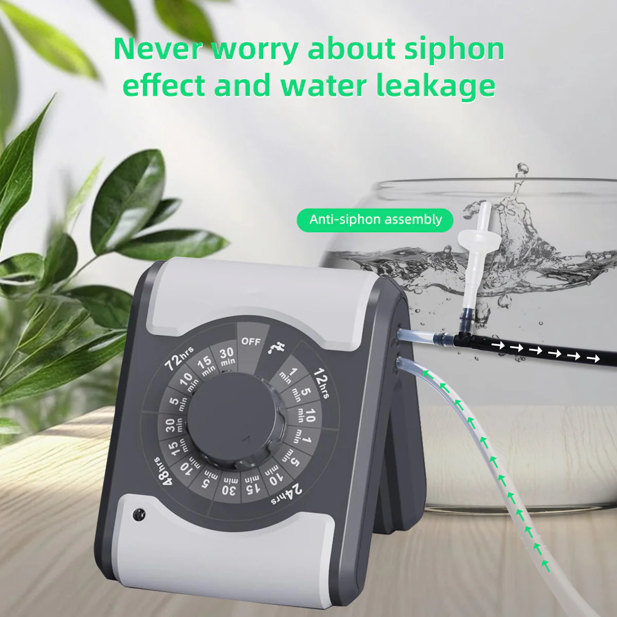 Agromato Indoor Drip Irrigation Controller | Pump + Timer | 17 Programs | Type-C Charging | AM-22096