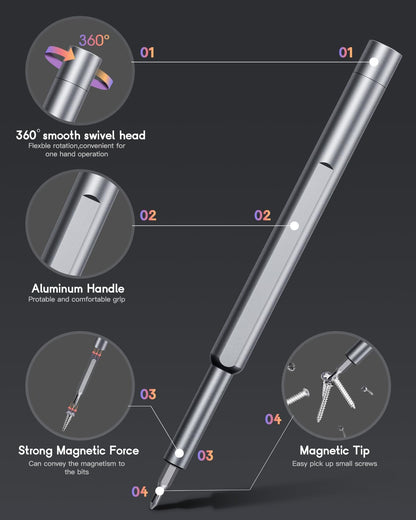 Kingsdun KS-2024 46pc precision toolkit weighs 260g measures 15.24 x 4.32 x 4.19cm