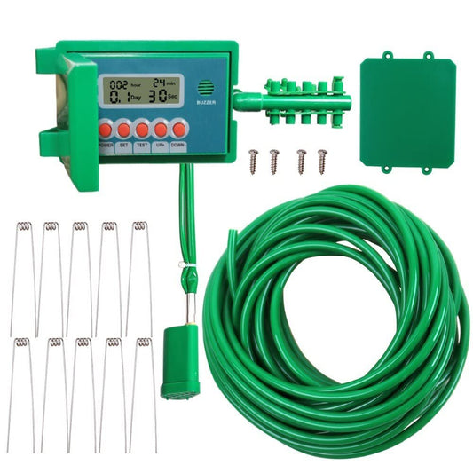 Agromato Indoor Drip Irrigation Kit | Aqualin | Auto Timer | 10 Plants | No Tap Needed