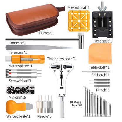 Kingsdun watch repair tool kit with watchband link remover spring bar tool and tweezers