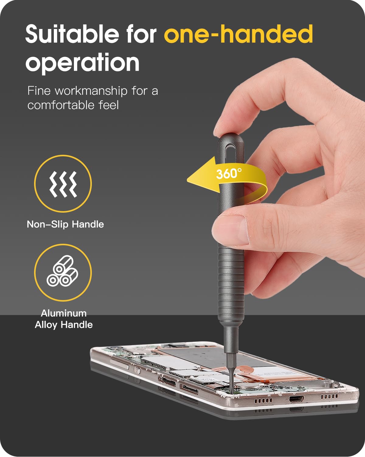 Kingsdun 51-in-1 portable precision repair kit ideal for DIY home repair and electronics technicians