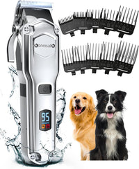 Oneisall Dog Clippers for Thick Coats | Open Box | IPX6 Waterproof | 6 Month Warranty