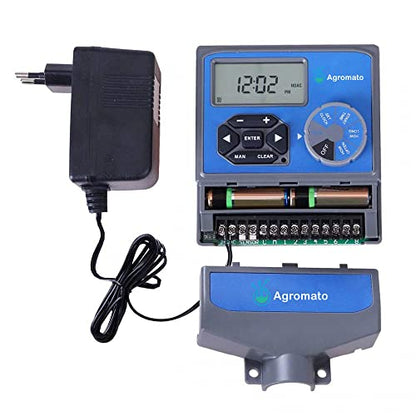 Aqualin 8 Stations/11 Stations Automatic Irrigation AC 230V Input Controller Water Timer - Agromato