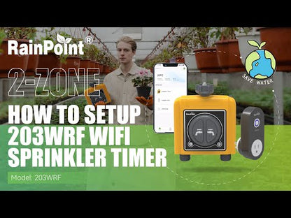 RainPoint Smart WiFi Hose 2-Zone Water Timer With WiFi Hub Socket | Voice controlled- Google Home And Amazon Alexa