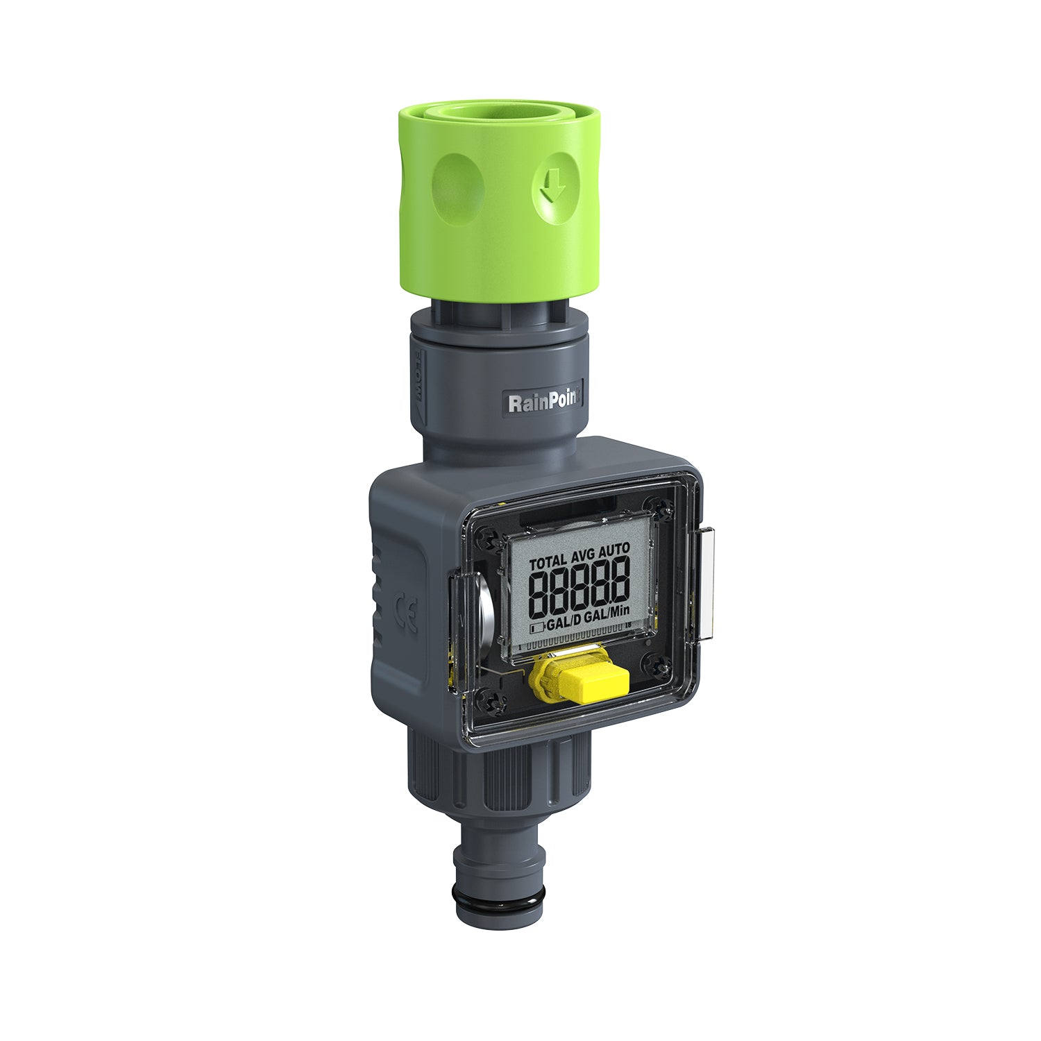 RainPoint ICS006 digital hose end water flow meter for garden irrigation tracking