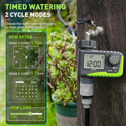 RainPoint ITV105 Mini Digital Sprinkler Timer 1 - Zone Hose Water Timer - Agromato