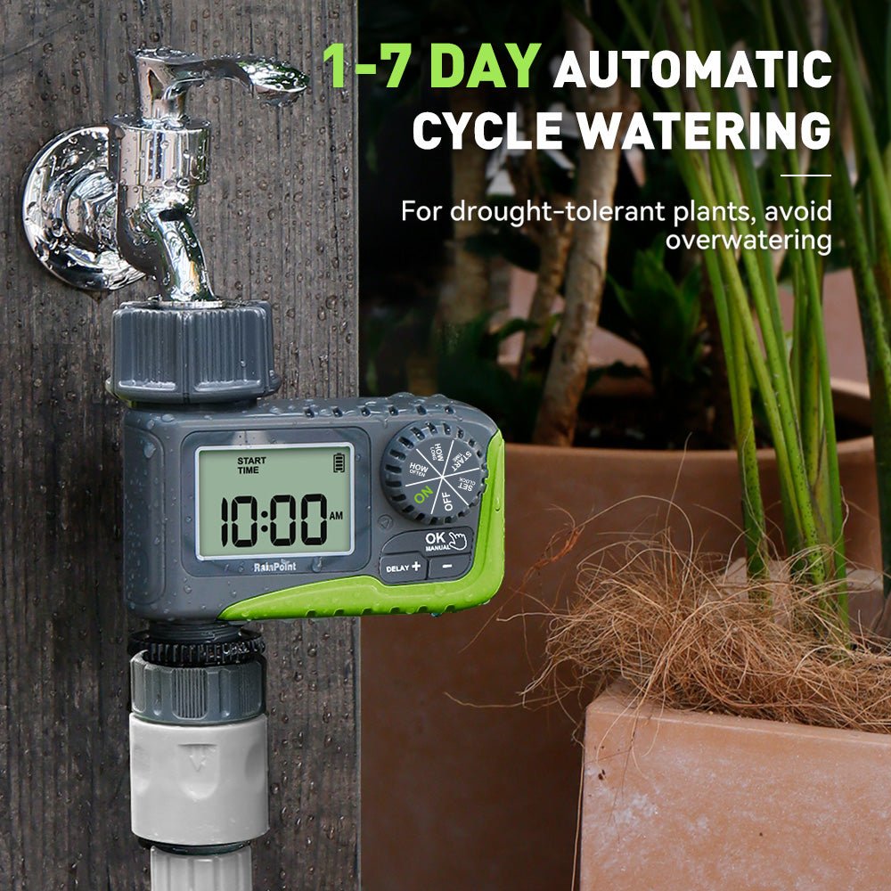 RainPoint ITV105 Mini Digital Sprinkler Timer 1 - Zone Hose Water Timer - Agromato